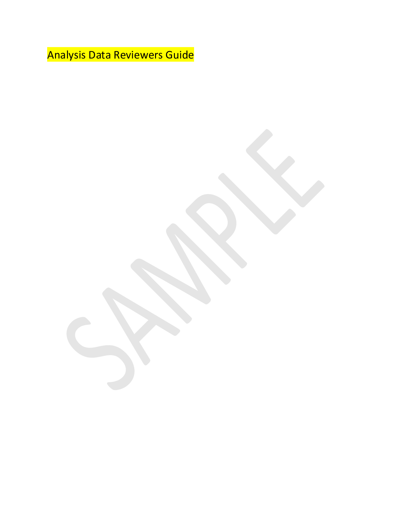 Page 1 of 1 - Analysis-data-reviewers-guide