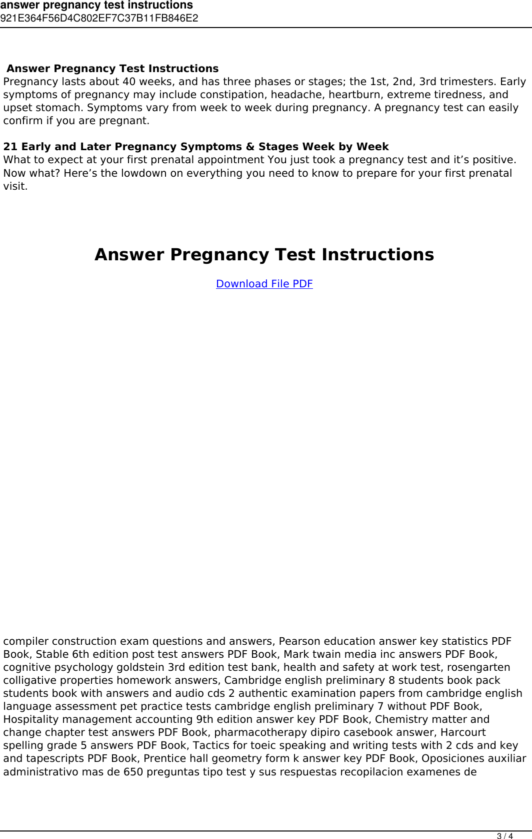 Page 3 of 4 - Answer Pregnancy  Instructions