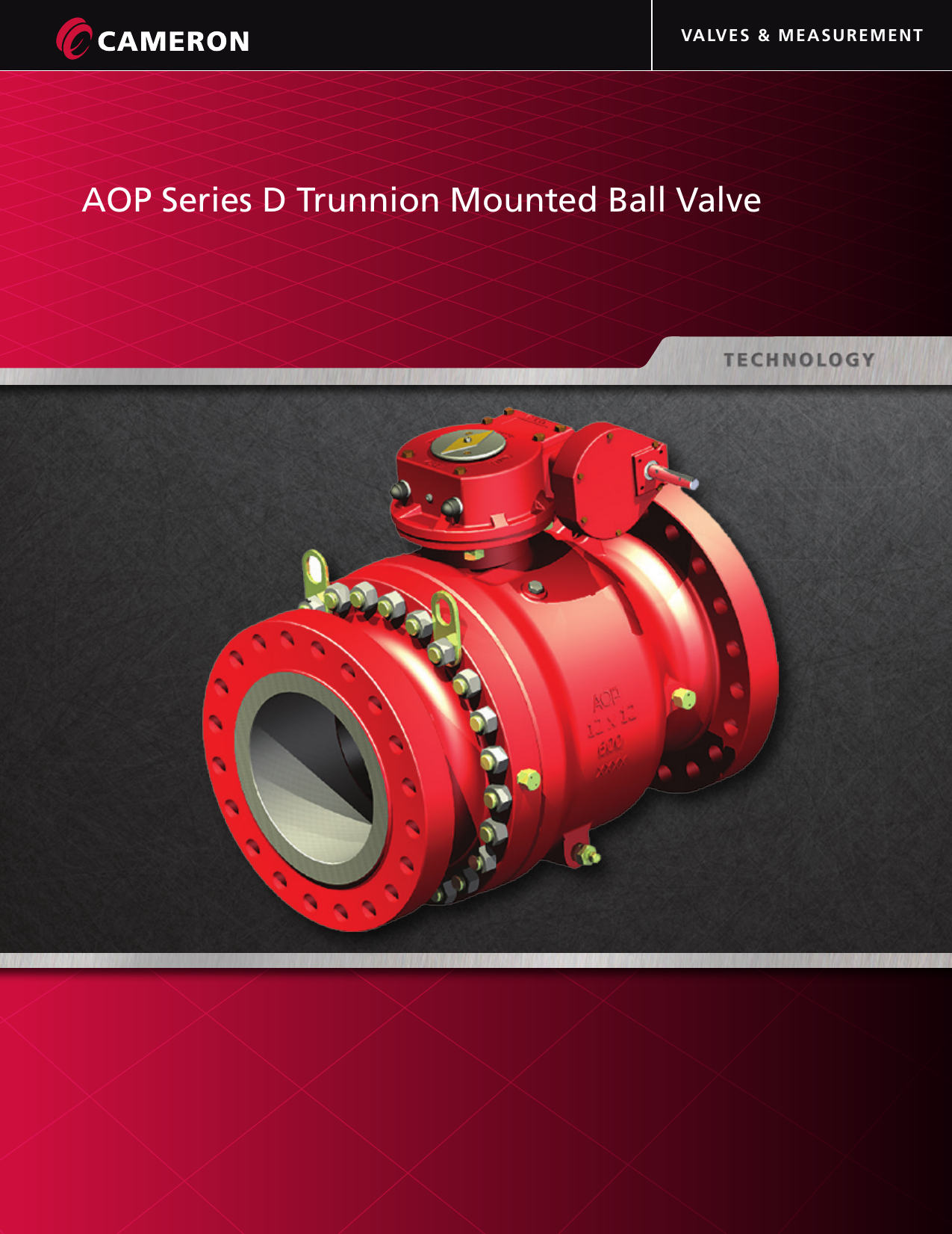 AOP Series D Trunnion Mounted Ball Valves Brochure