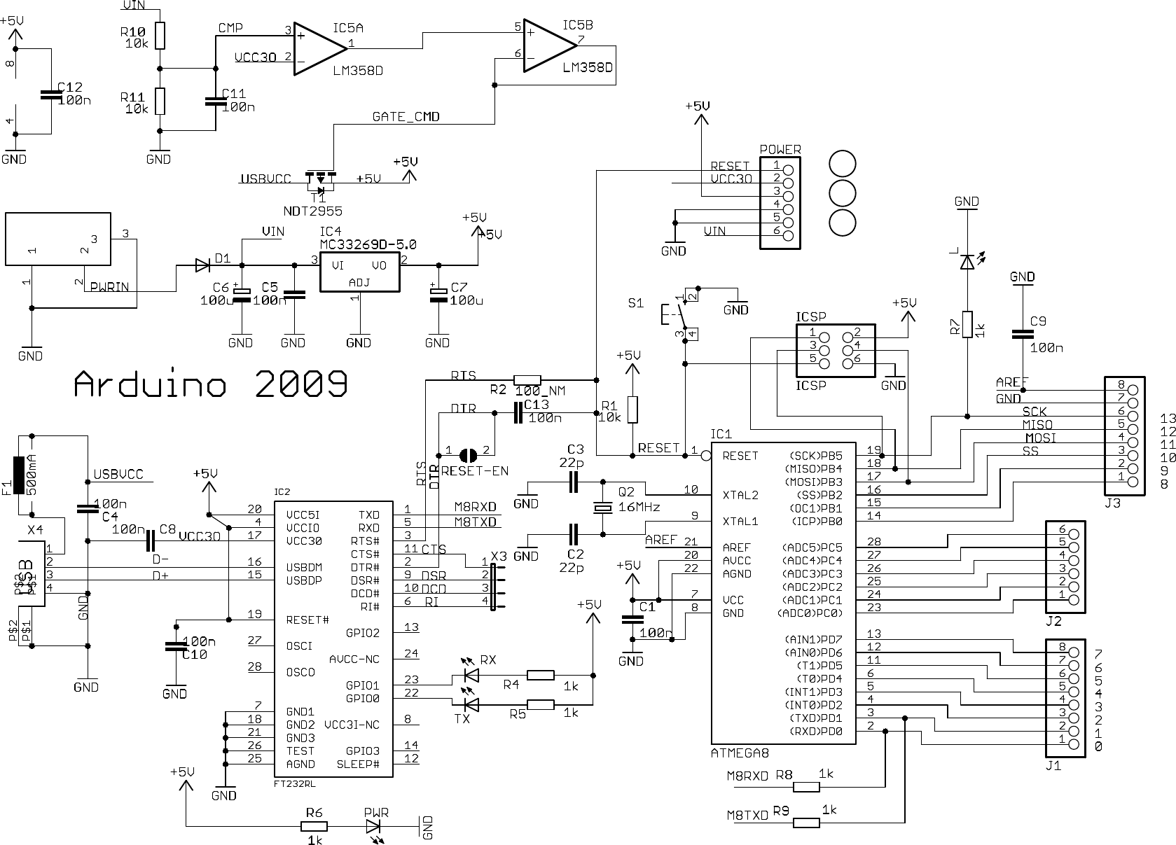 Page 1 of 1 - Arduino_2009.sch Arduino-duemilanove-schematic