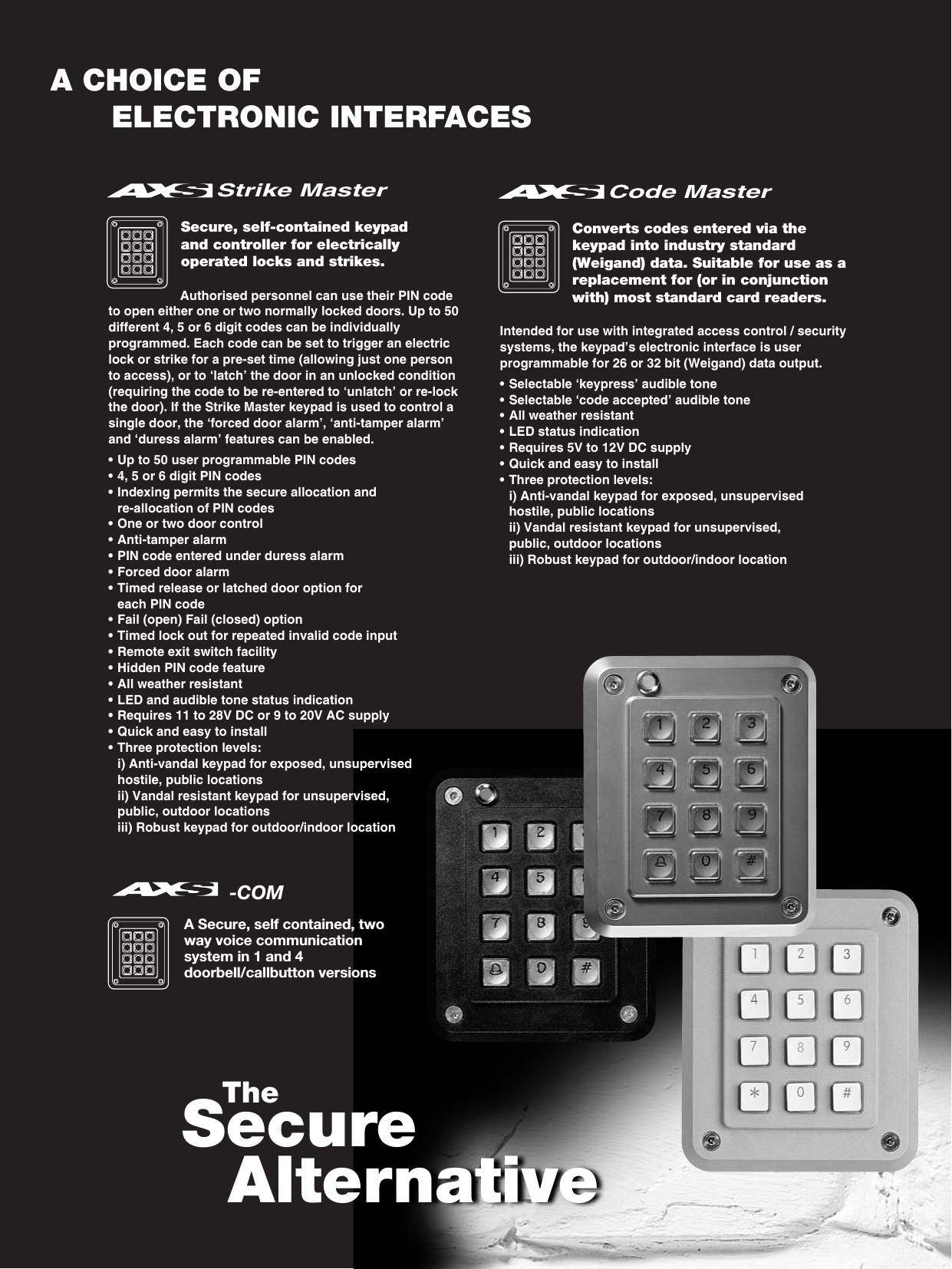 Page 3 of 4 - 11849 - K.1000PLXSeriesA4  Axs-keypads