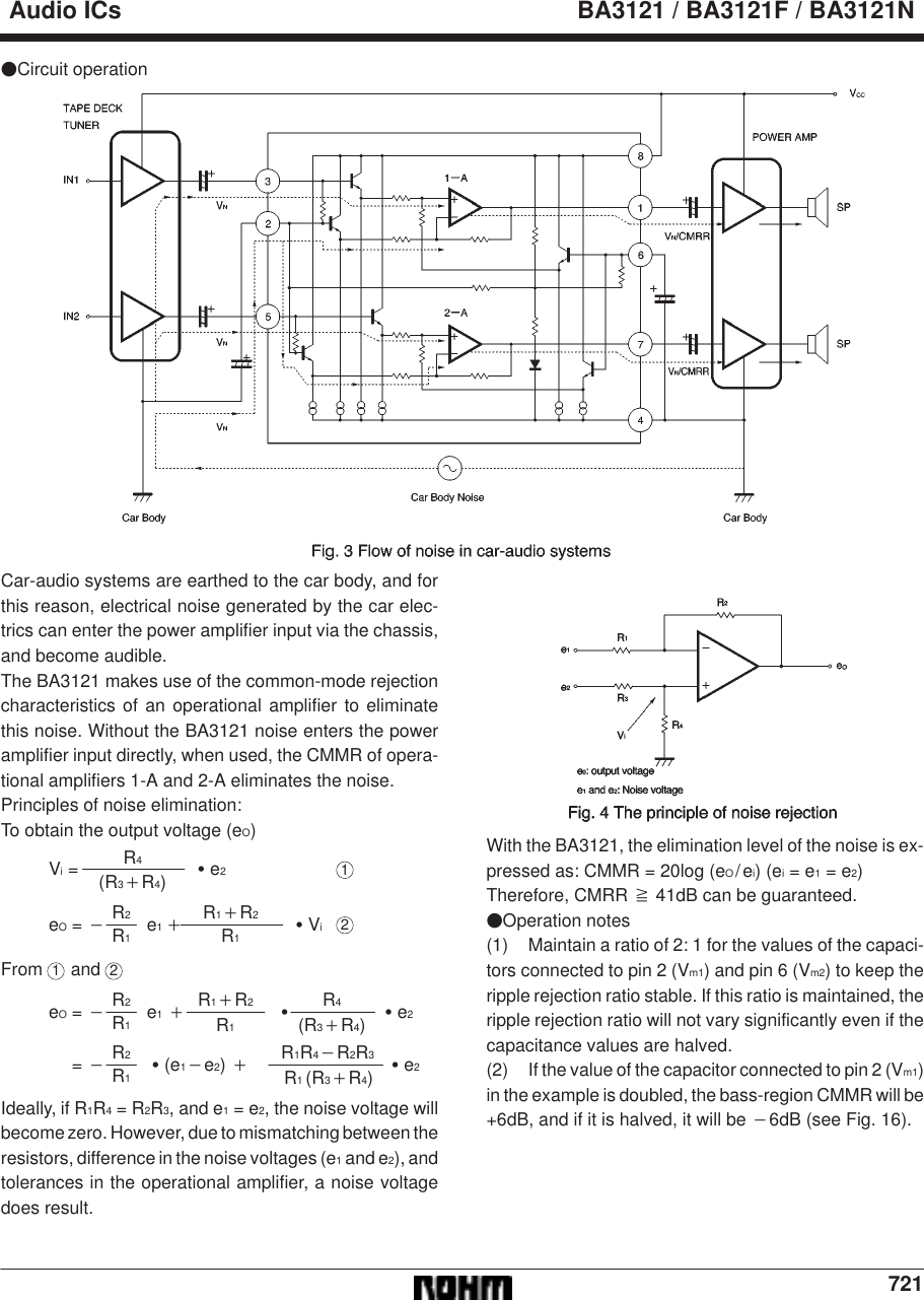 Page 5 of 10 - BA3121, BA3121F, BA3121N - Datasheet. Www.s-manuals.com. Rohm