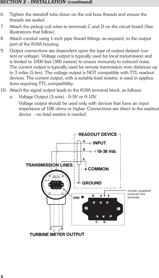 Page 6 of 12 - Barton--818-turbine-meters-preamplifiers-iom