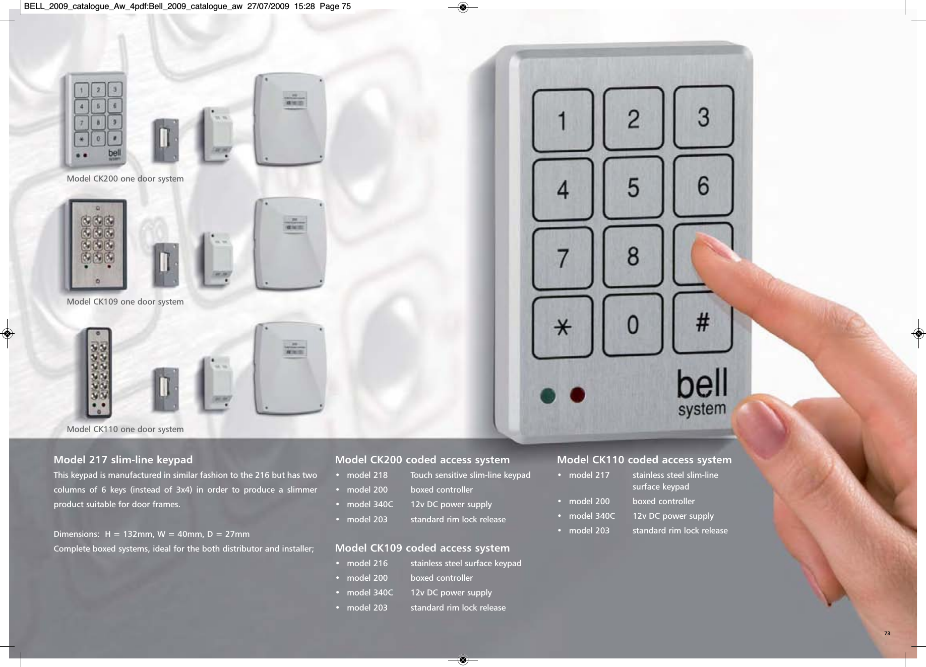 Page 4 of 4 - BELL_2009_catalogue_Aw_4pdf Bellcode Coded Access