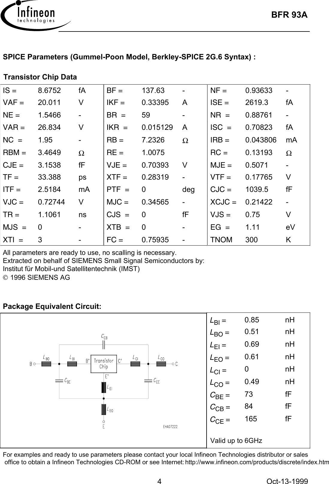 Page 4 of 7 - Genesys Bfr93a Infineon