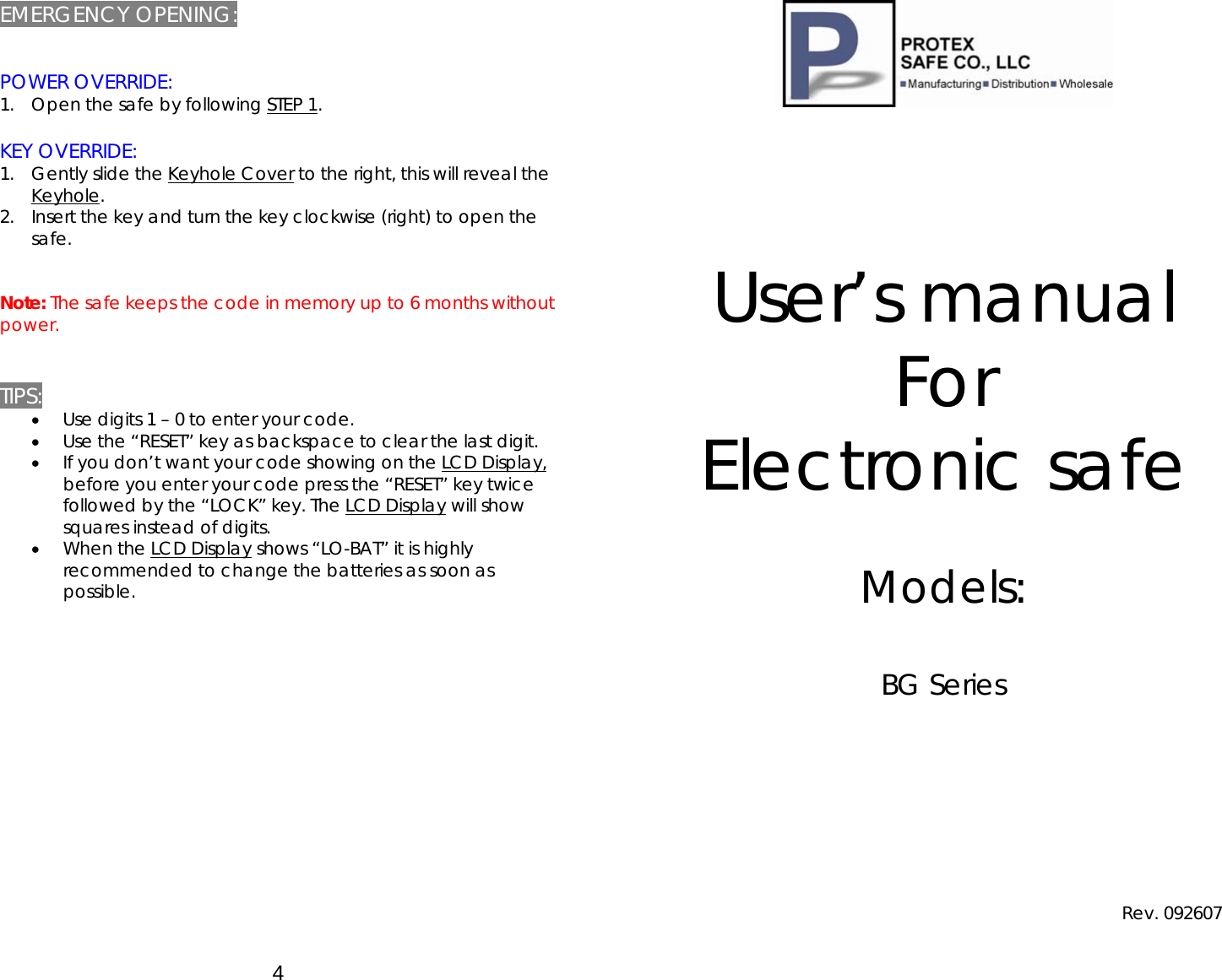 Page 2 of 2 - Users Manual For New BG Series Bg-series-manual