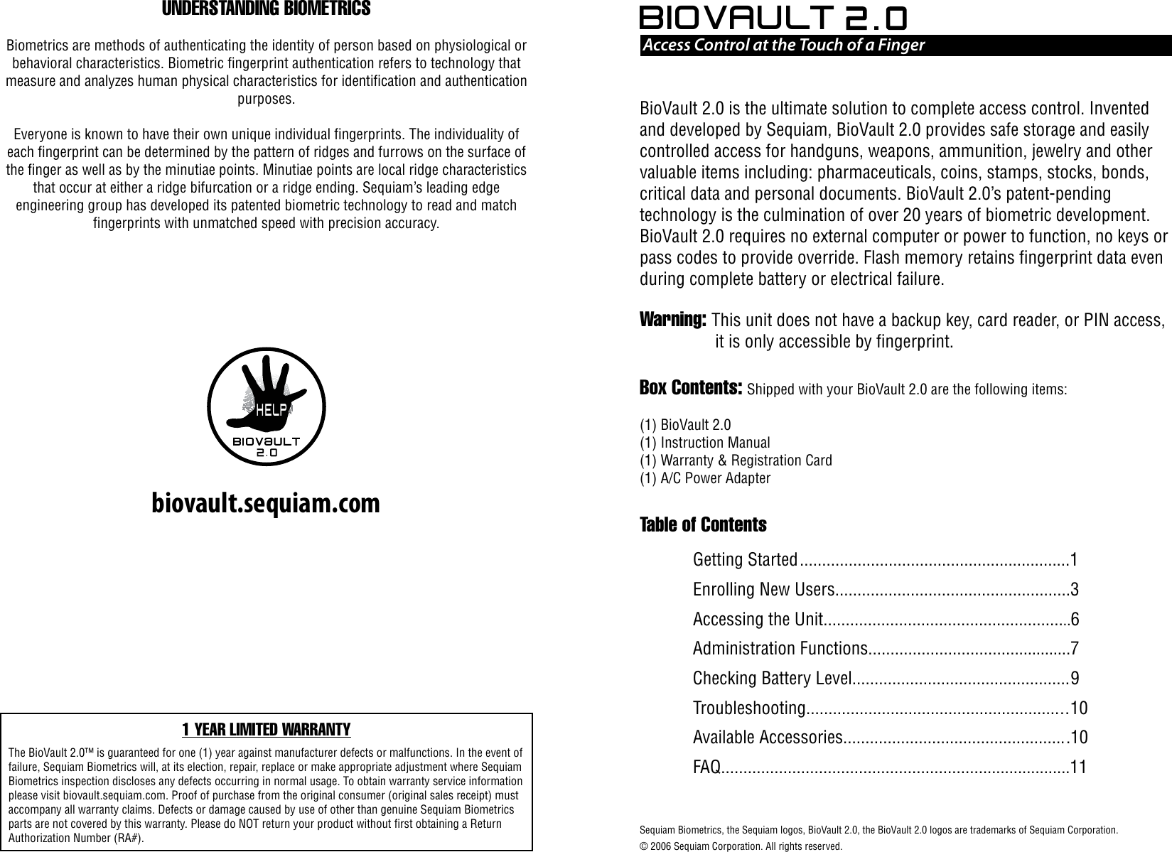 Page 2 of 9 - Biovault-manual