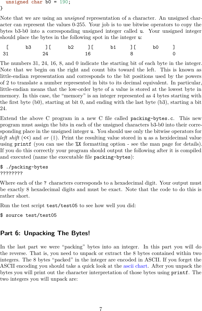 Page 7 of 11 - Computer Systems Principles Bits-and-bytes-instructions