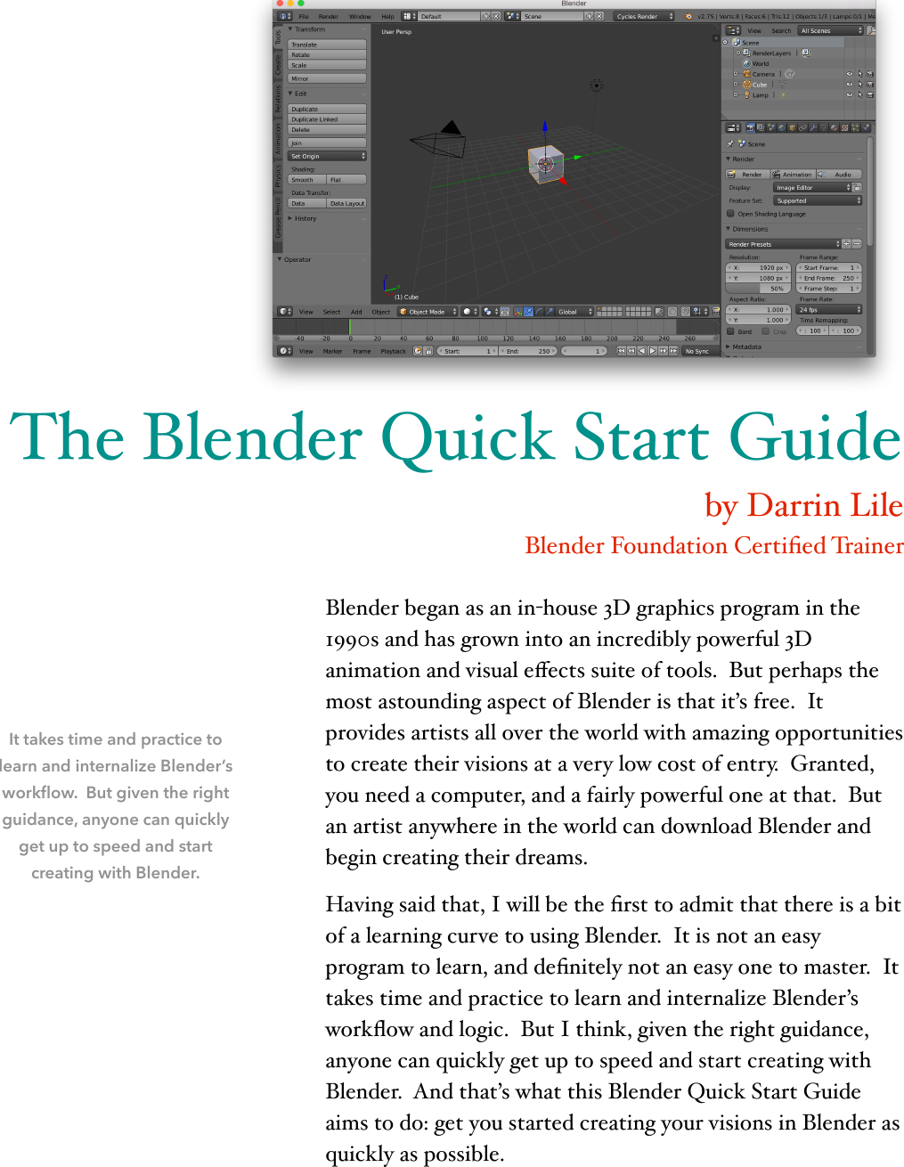 Blender Quick Start Guide