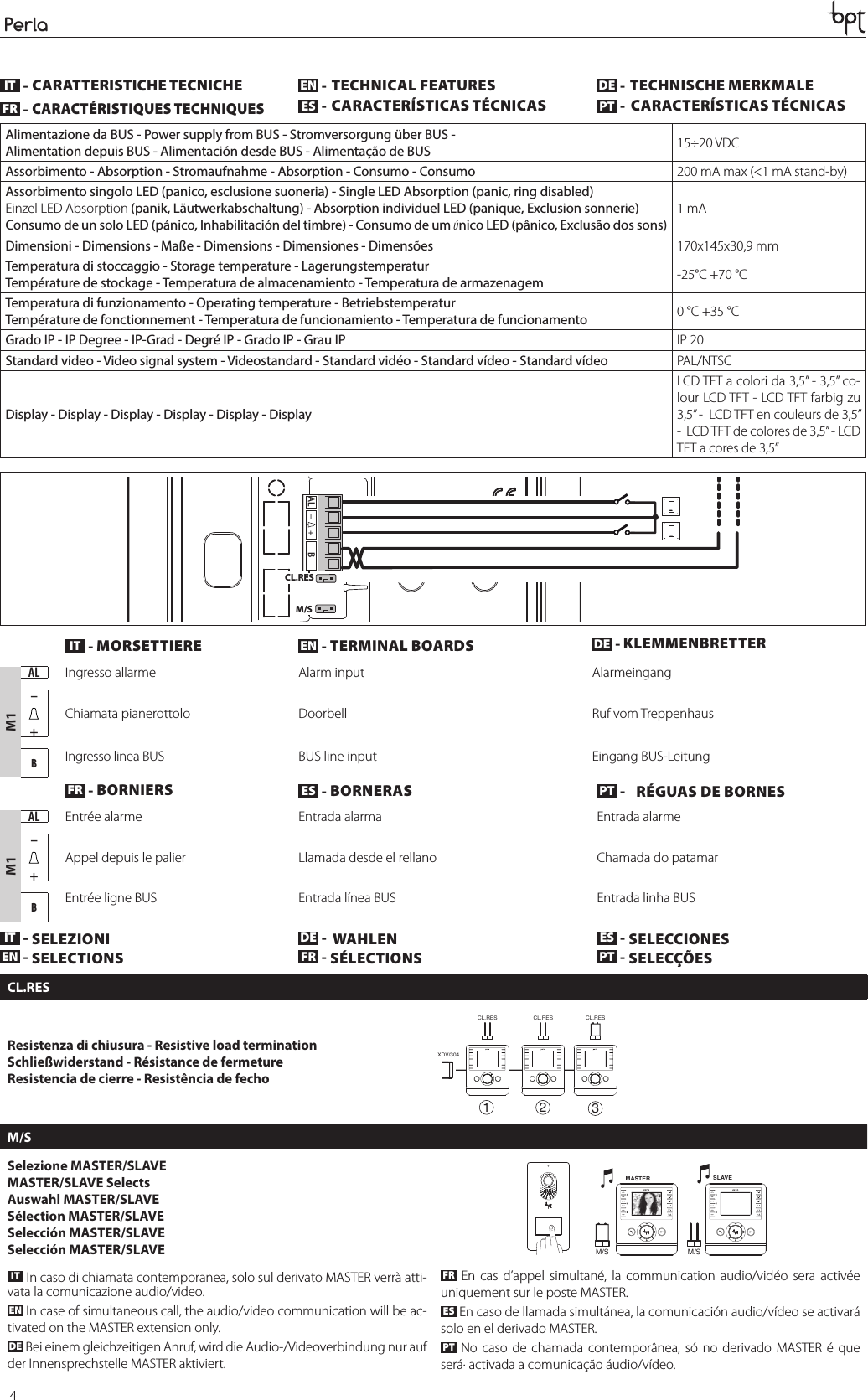 Page 4 of 8 - Bpt_pev01_installazione_24804011 16-10-12 Bpt Pev01 Installazione 24804011