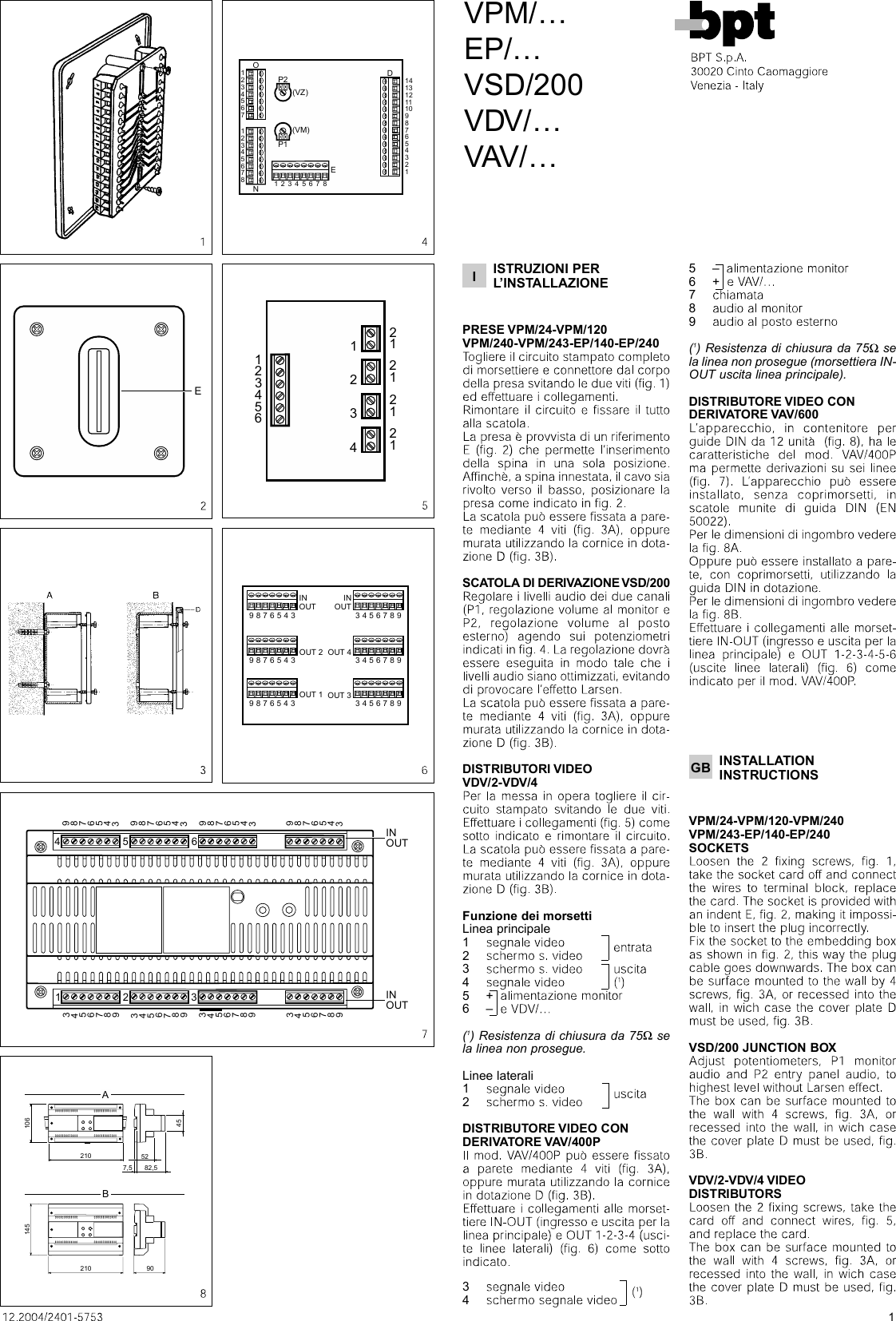 Page 1 of 2 - BPT_VPM120 24015753 12_04 Bpt Vpm120 12 04