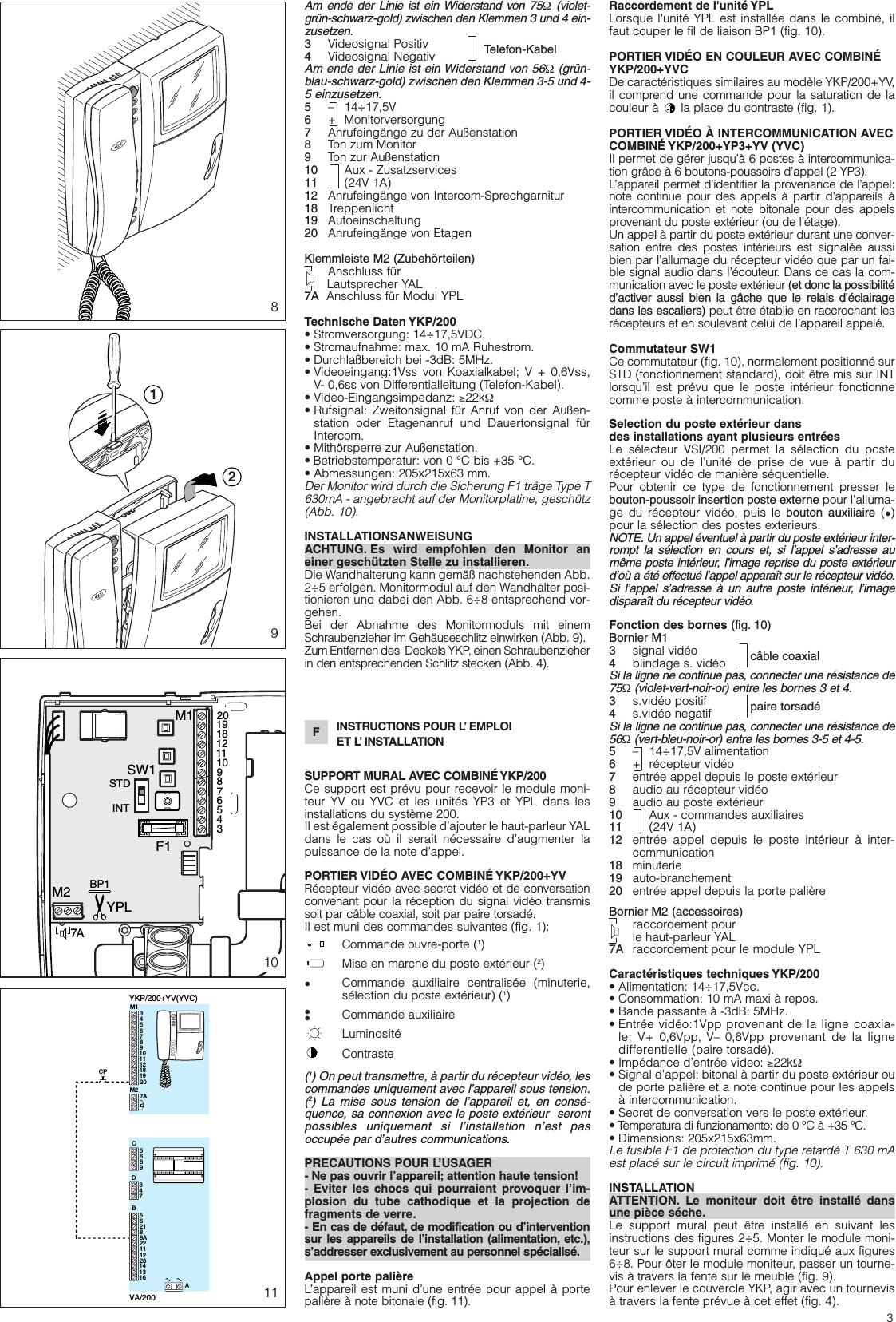 Page 3 of 4 - Bpt_ykp200+yv 24068111 04_07  Bpt Ykp200 Yv 04 07