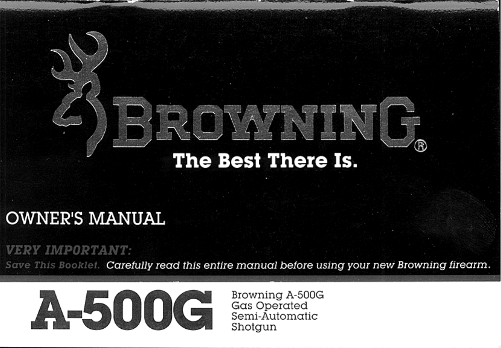 Use Details about   Browning A-500 Operator Instruction Manual Parts & Maintenance Manual B7 