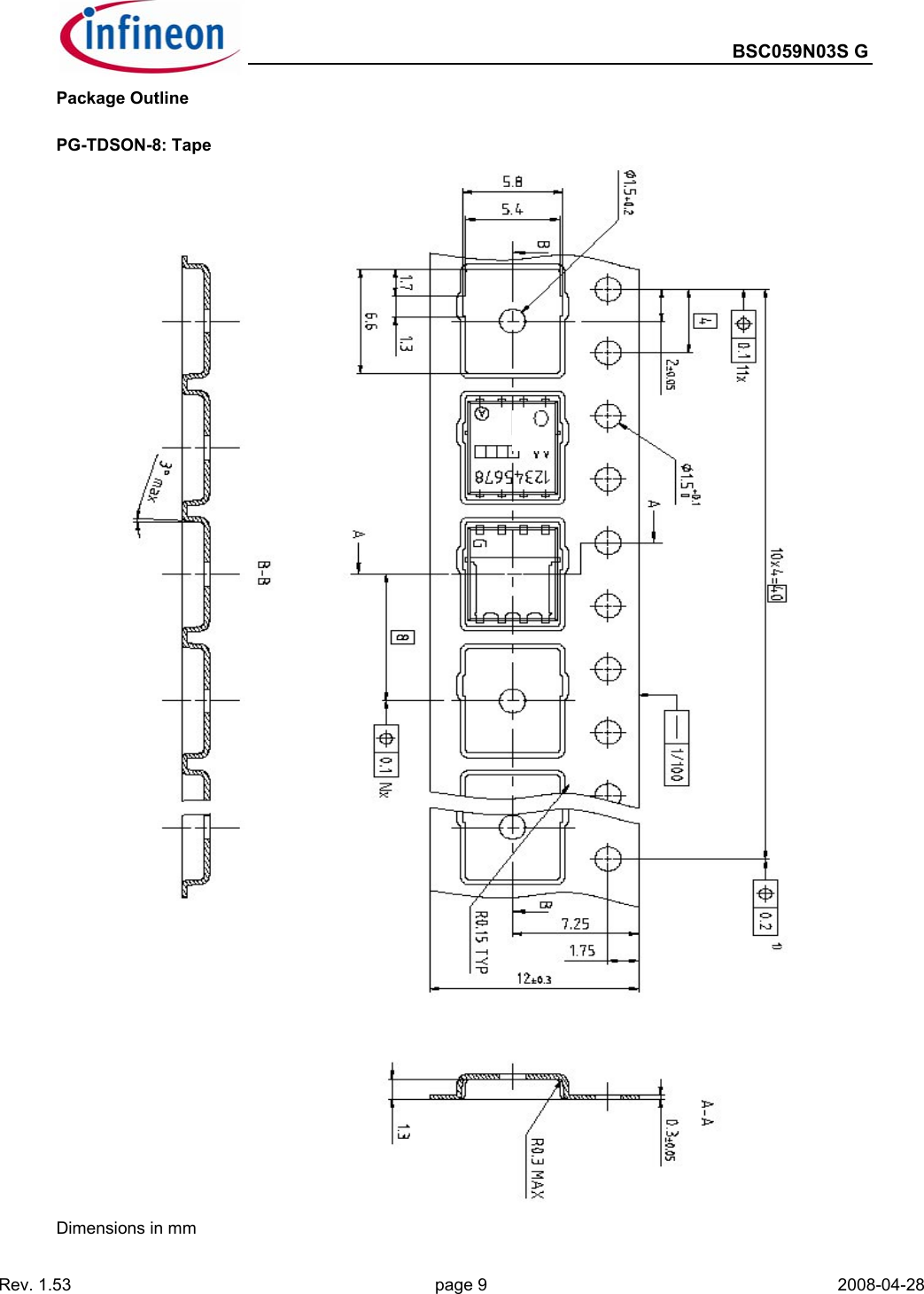 Page 9 of 11 - BSC059N03S G - Datasheet. Www.s-manuals.com. Bsc059n03sg Infineon
