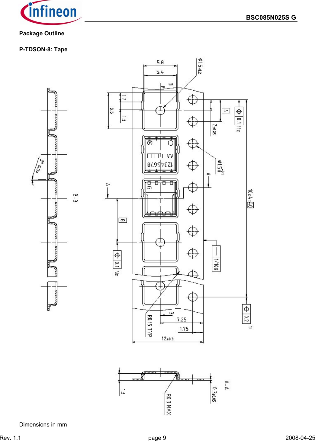 Page 9 of 11 - BSC085N025S G - Datasheet. Www.s-manuals.com. Bsc085n025sg Infineon