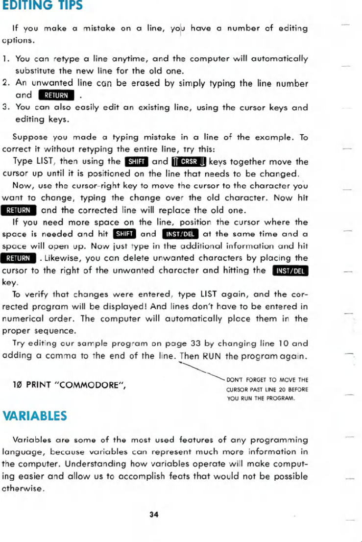 Page 4 of 10 - Commodore 64 Users Guide C64-users Guide-03-beginning Basic Programming