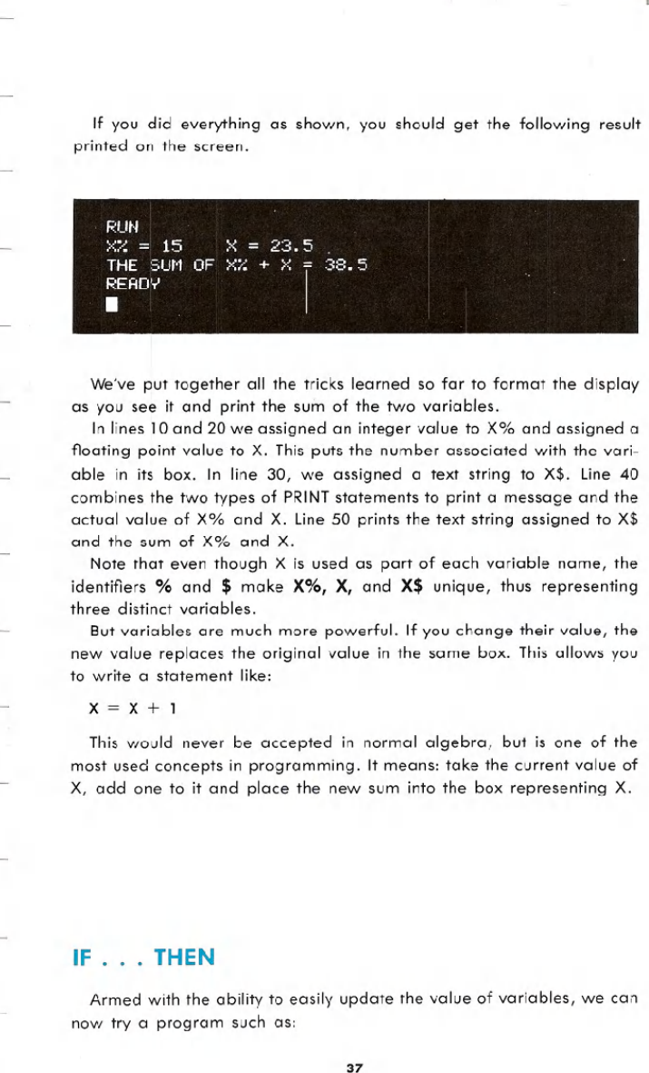 Page 7 of 10 - Commodore 64 Users Guide C64-users Guide-03-beginning Basic Programming