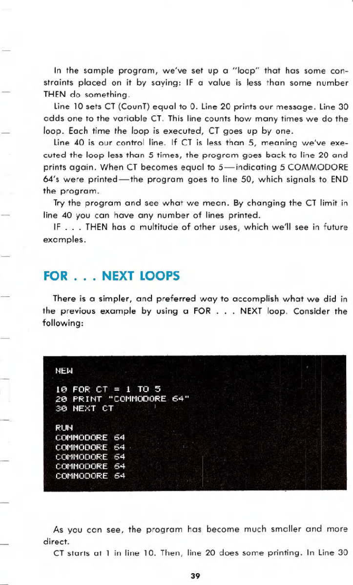 Page 9 of 10 - Commodore 64 Users Guide C64-users Guide-03-beginning Basic Programming