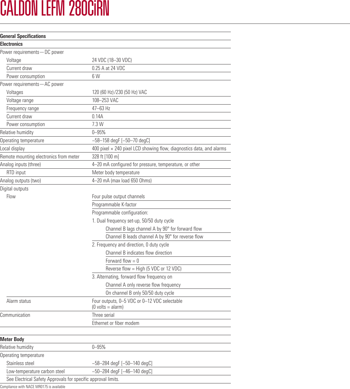 Page 3 of 7 - CALDON LEFM 280CiRN Liquid Ultrasonic Flowmeter Data Sheet Caldon-lefm-280cirn