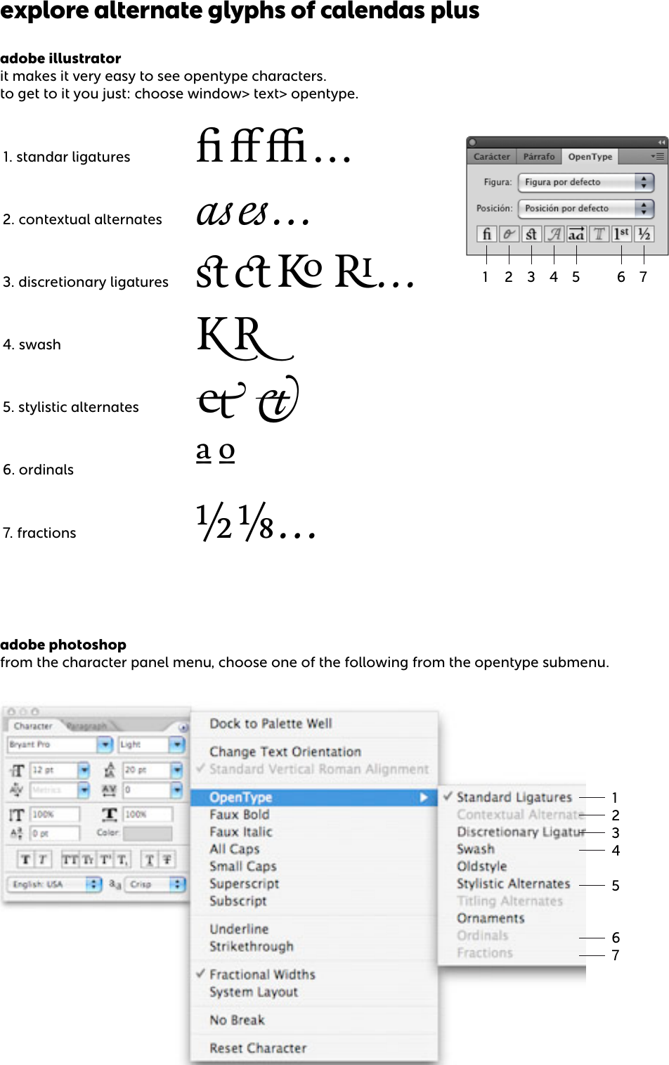 Page 1 of 1 - Calendas_plus_opentype_guide Calendas Plus Opentype Guide