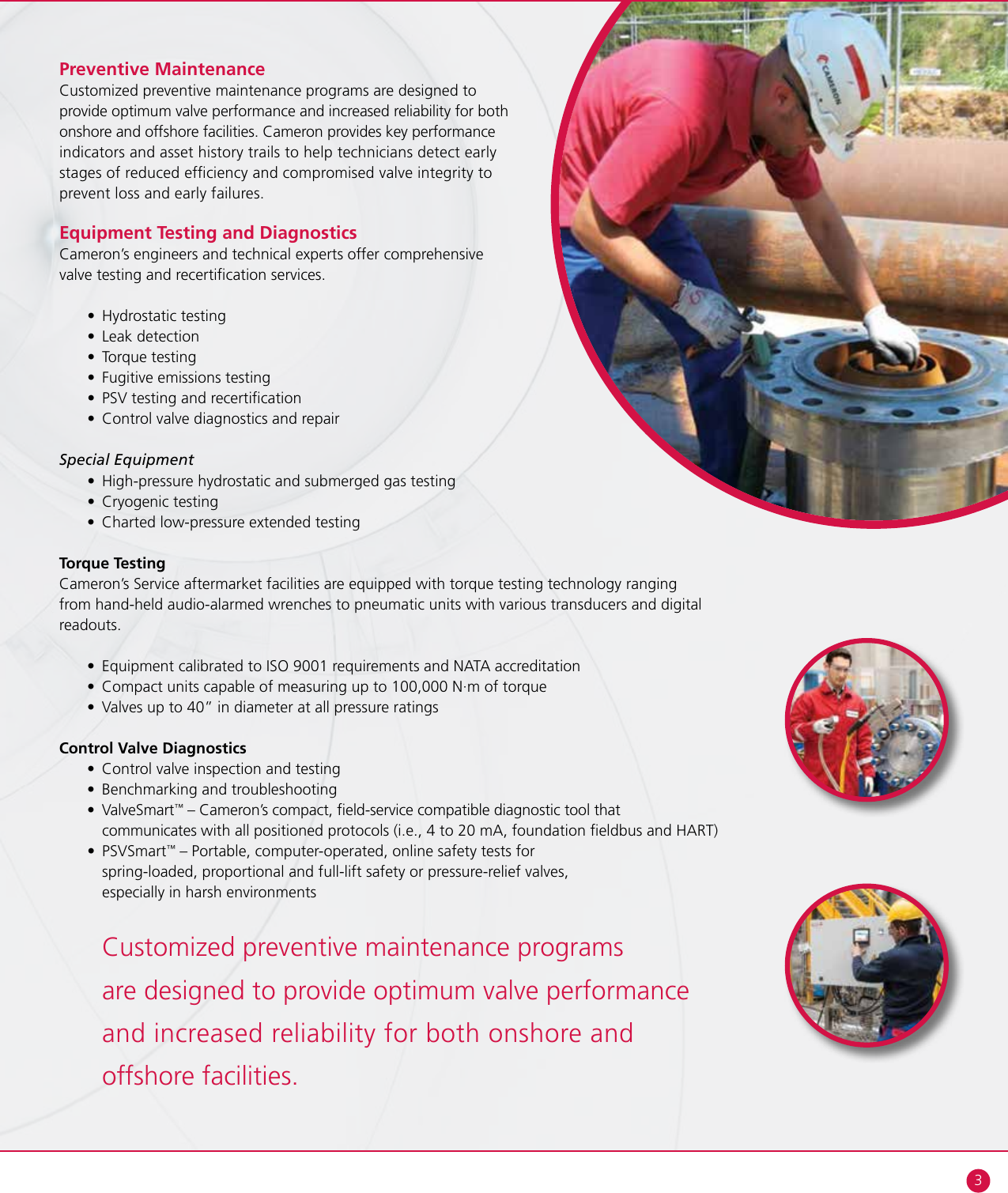 Page 5 of 12 - Services For Valves & Actuation Brochure Camserv-valves-and-actuation