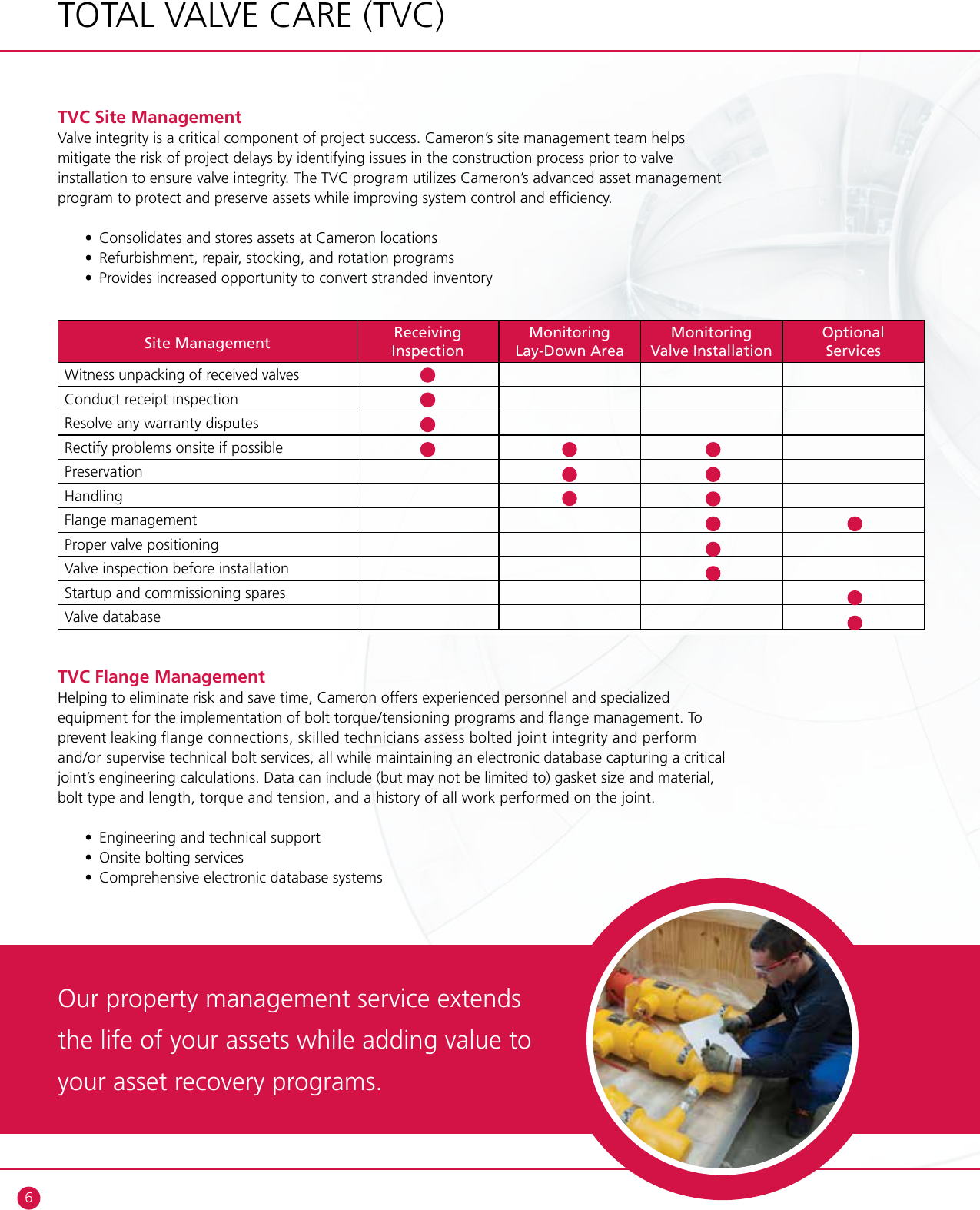 Page 8 of 12 - Services For Valves & Actuation Brochure Camserv-valves-and-actuation