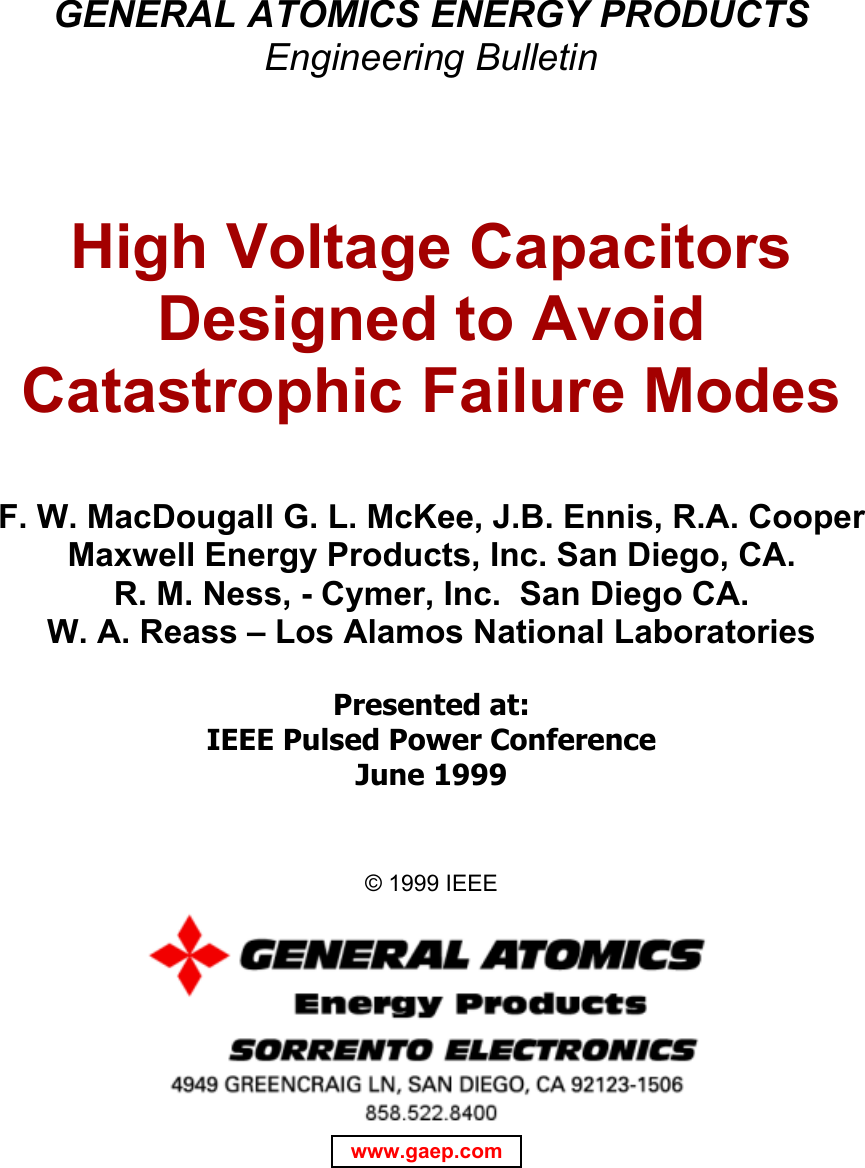 Page 1 of 6 - High Voltage Capacitors Designed To Avoid Catastrophic Failure Modes Capacitorss-avoid-catastrophic-failure