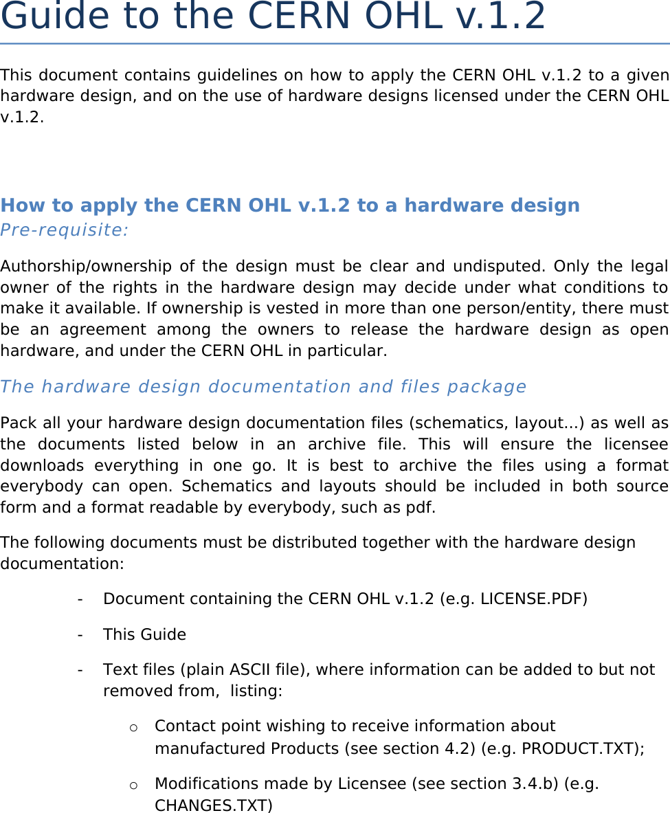 Page 1 of 3 - Cern Ohl V 1 2 Guide