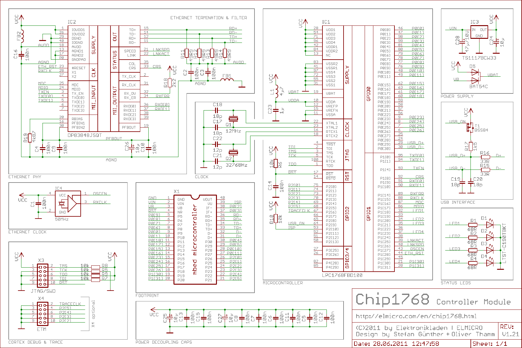 Page 1 of 1 - Chip1768_schematic Chip1768v121 Schema