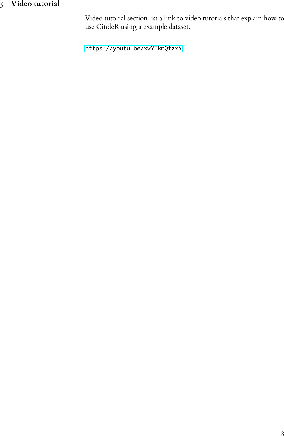 Page 8 of 8 - Cinde R Manual