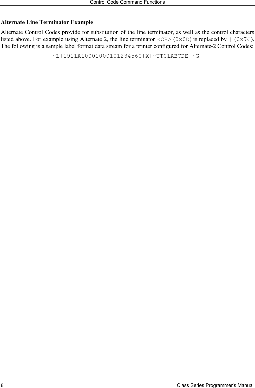 Class Series Pgrman 2316 01 Revc Class Series Programmers Manual C Programmers Manual C