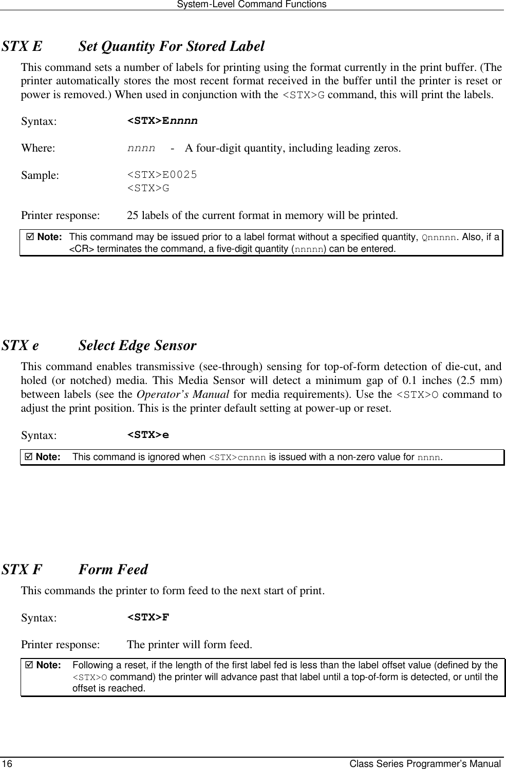 Class Series Pgrman 2316 01 Revc Class Series Programmers Manual C Programmers Manual C