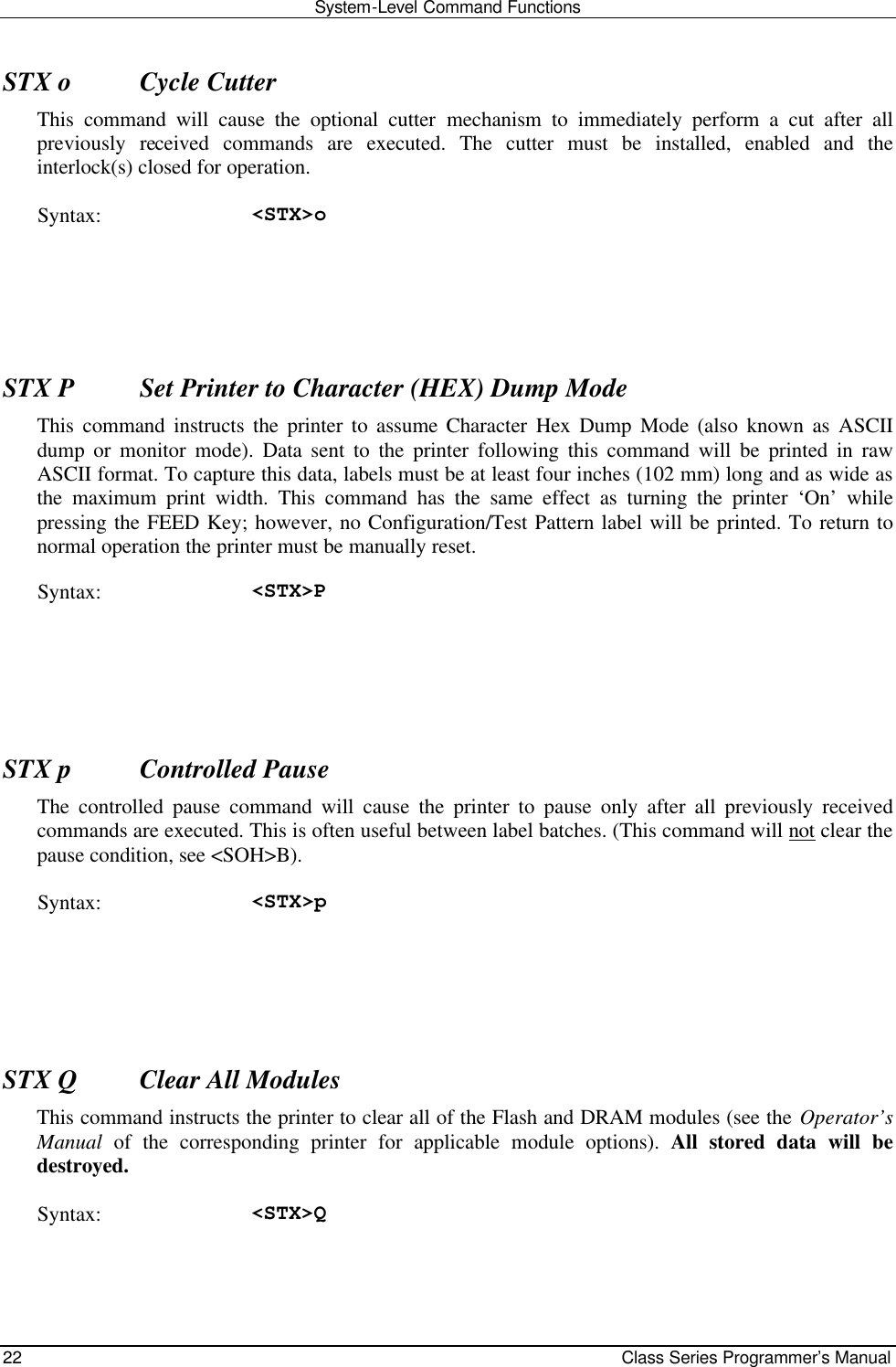 Class Series Pgrman 2316 01 Revc Class Series Programmers Manual C Programmers Manual C