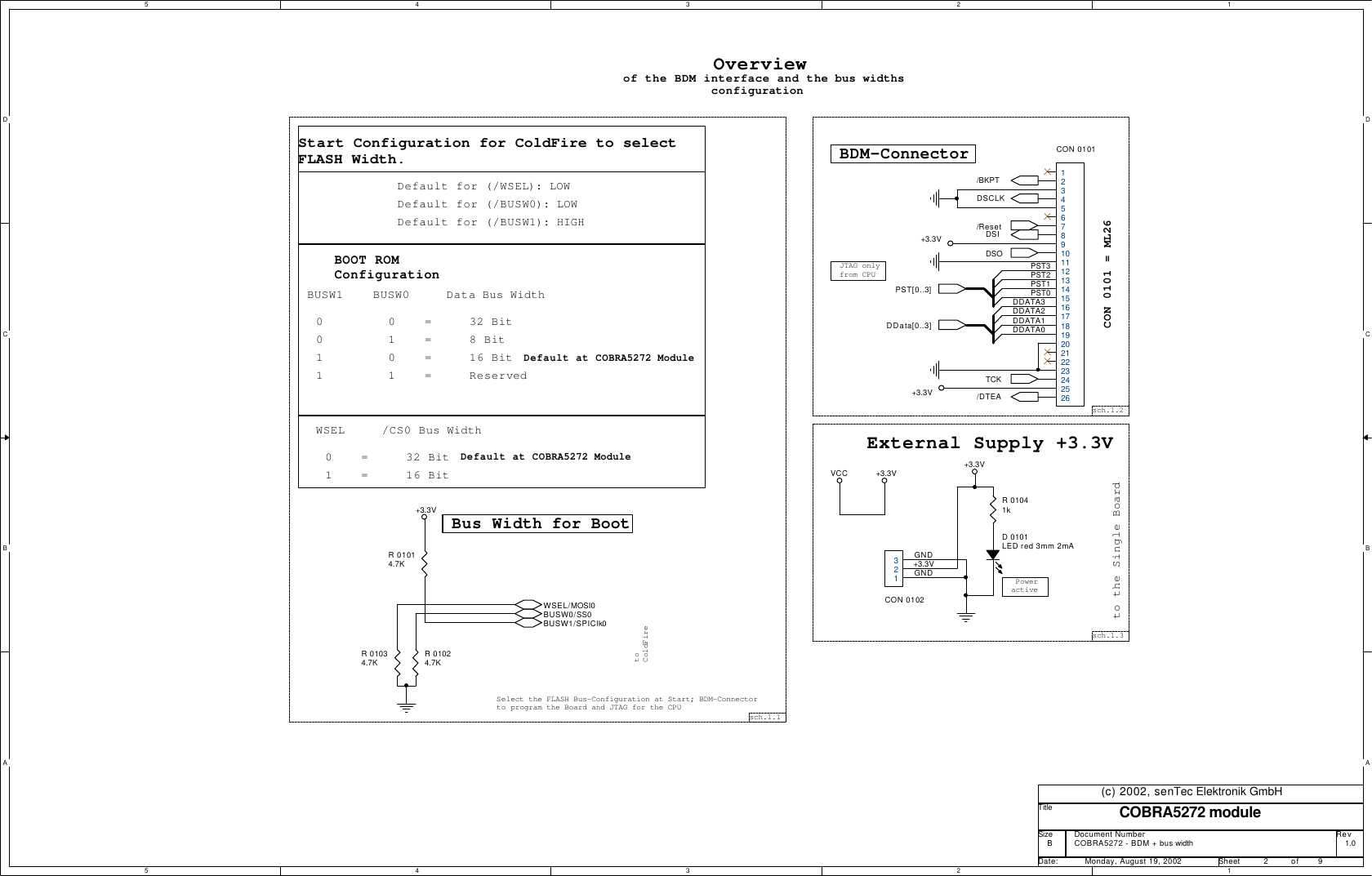 Page 2 of 9 - COBRA5272-Module Cobra5272-r1 0 Schematic 20020819