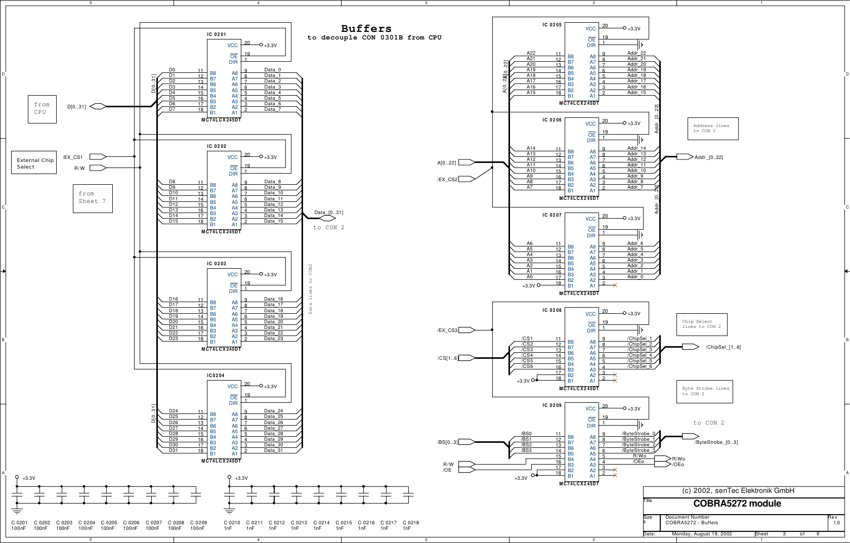 Page 3 of 9 - COBRA5272-Module Cobra5272-r1 0 Schematic 20020819