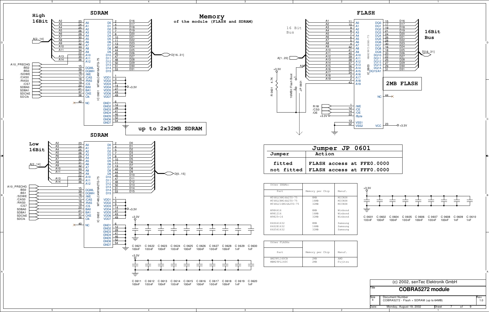 Page 7 of 9 - COBRA5272-Module Cobra5272-r1 0 Schematic 20020819