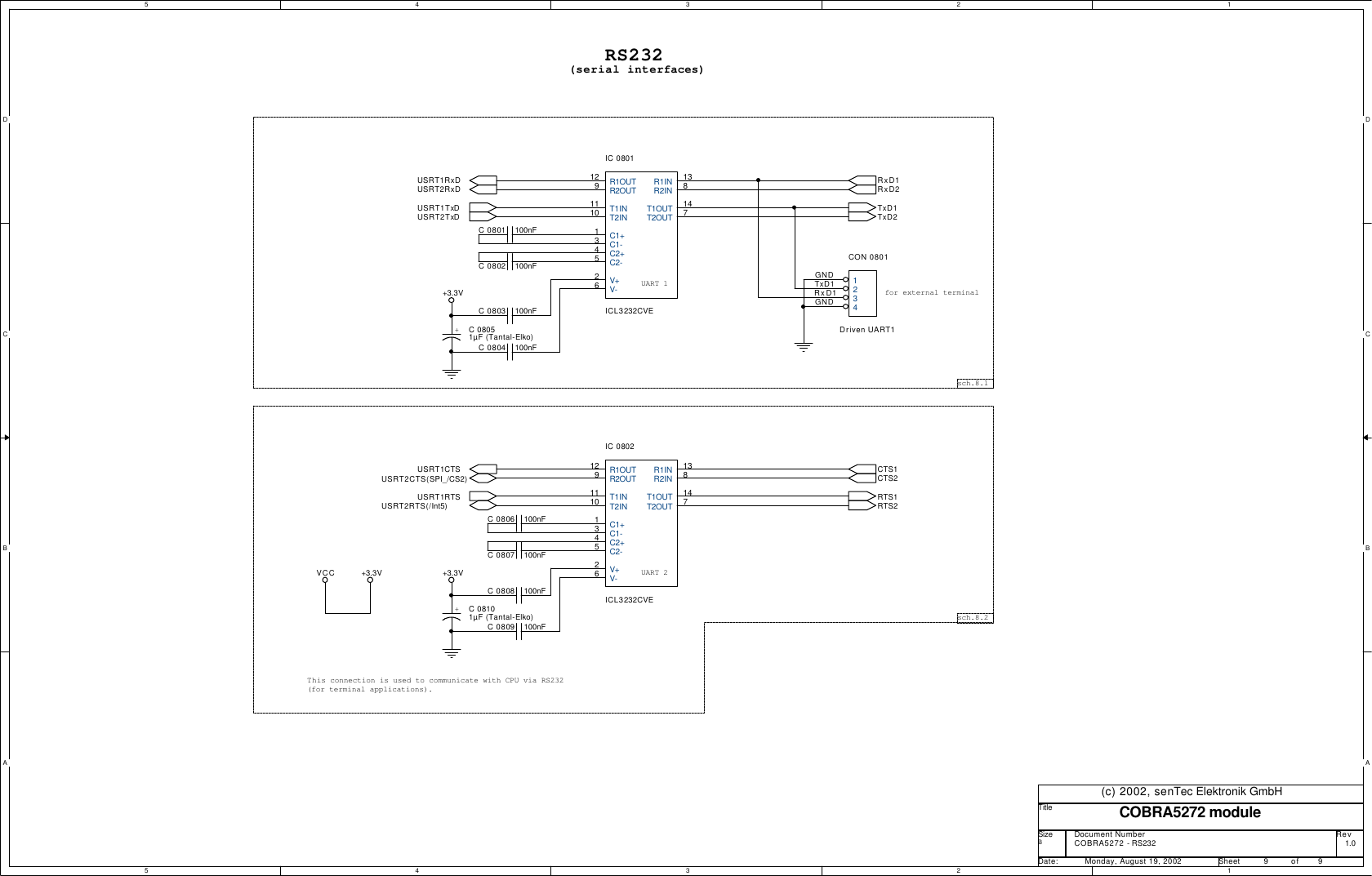 Page 9 of 9 - COBRA5272-Module Cobra5272-r1 0 Schematic 20020819