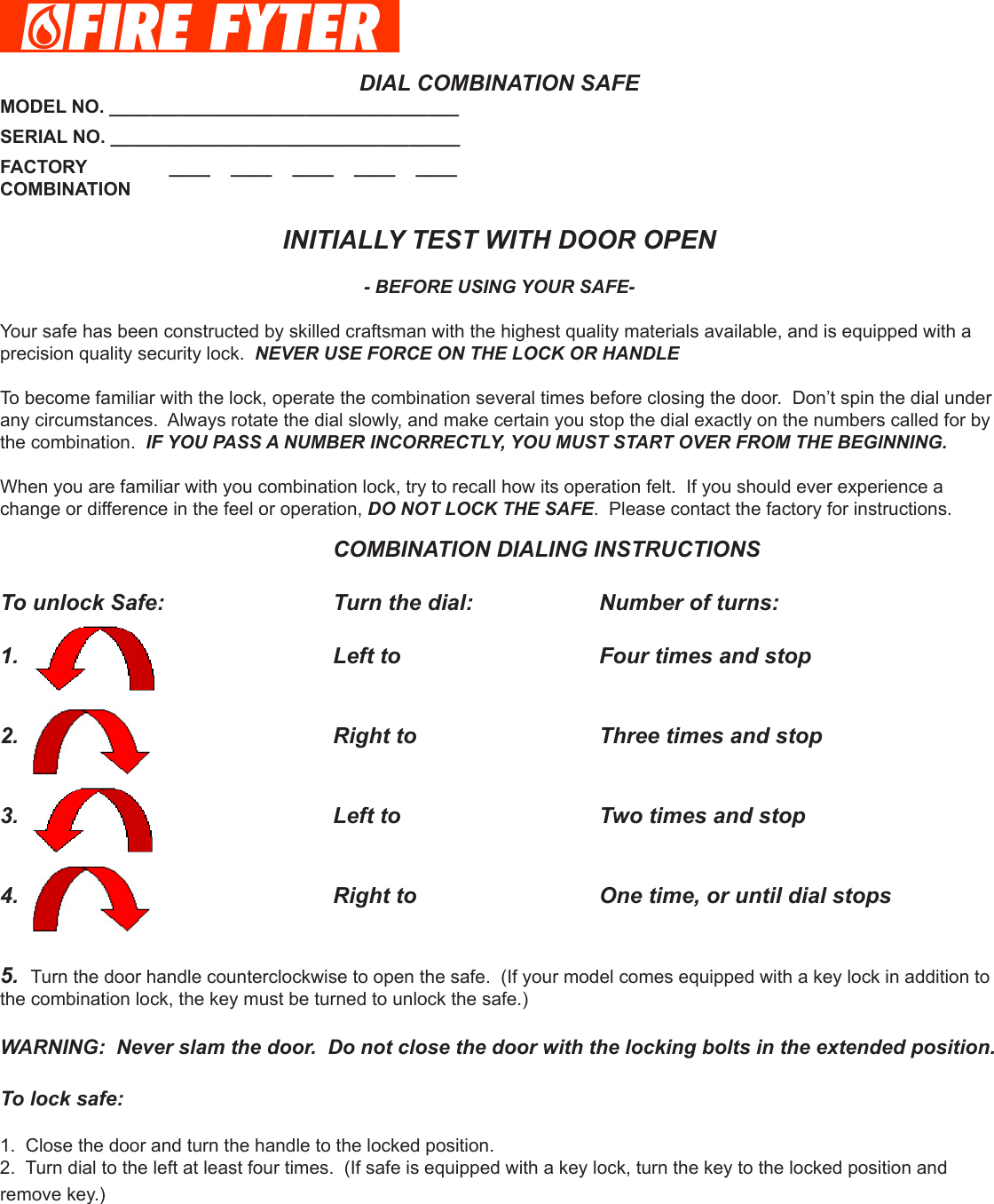 Page 1 of 2 - Combination Lock Instructions Combination-lock-instructions