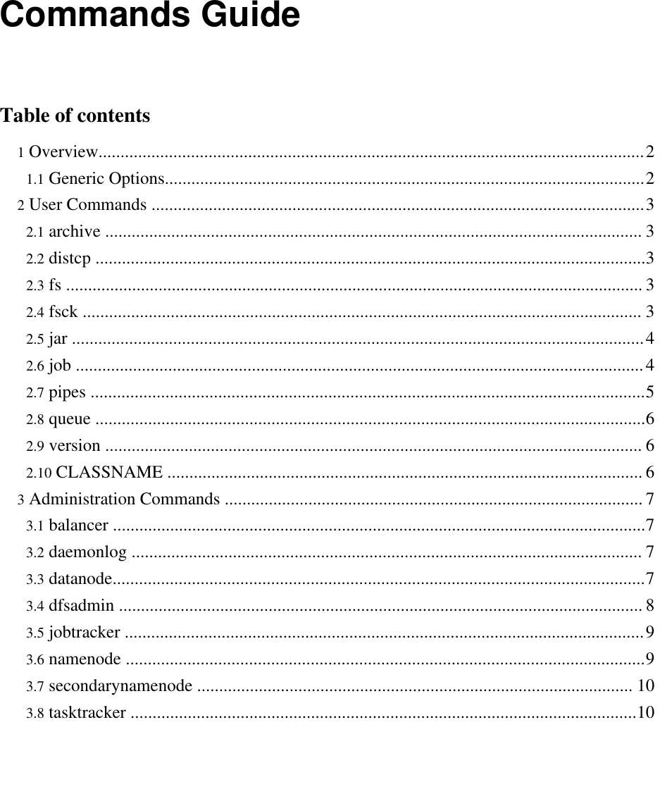 Page 1 of 10 - Commands Manual