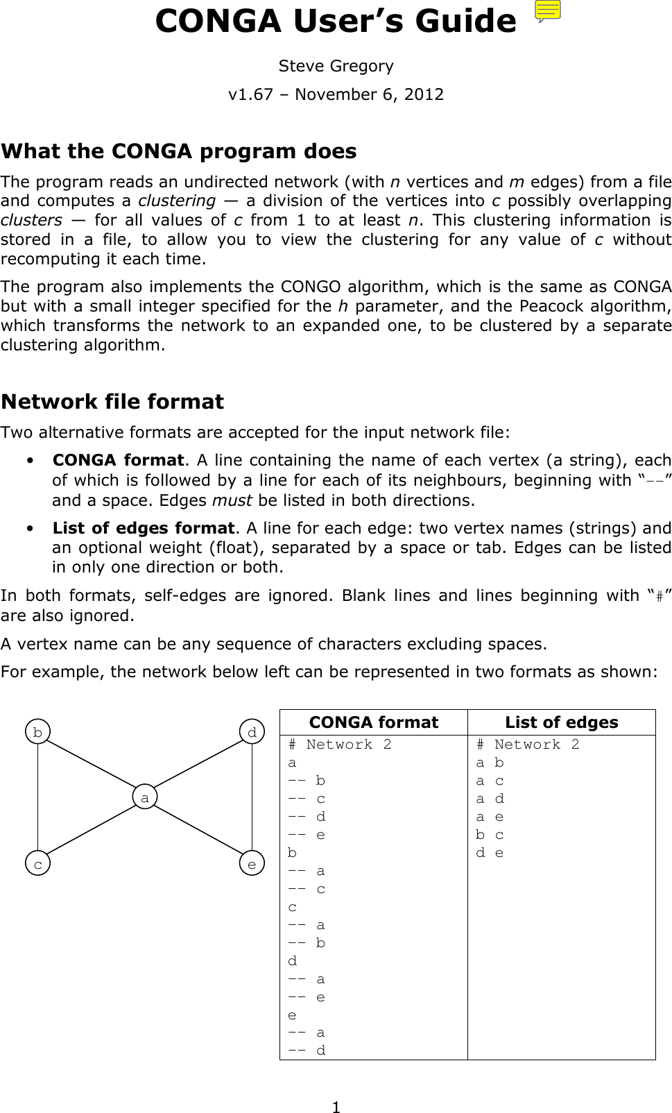 Page 1 of 7 - Conga-guide-1-67 Conga-guide