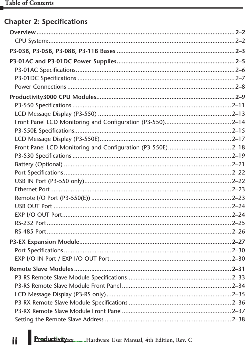 Page 2 of 8 - TOC Table Of Contents