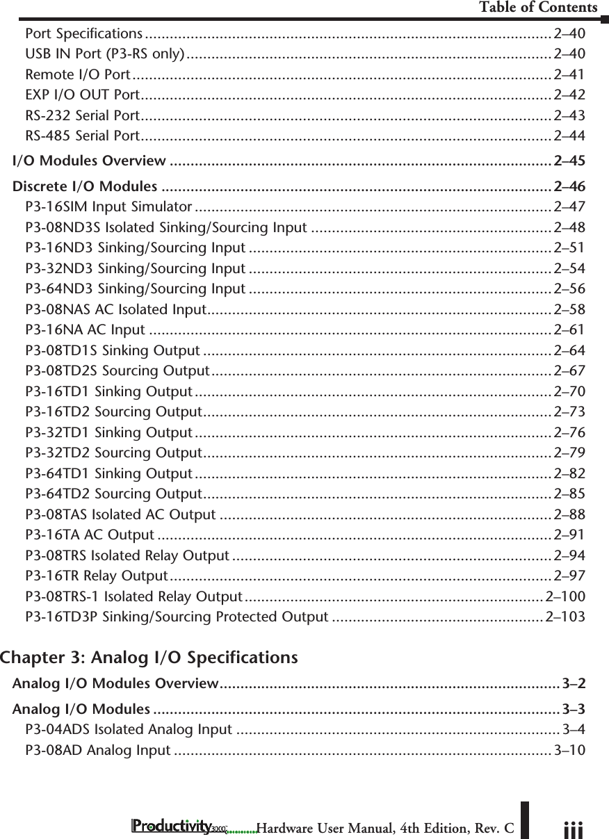 Page 3 of 8 - TOC Table Of Contents