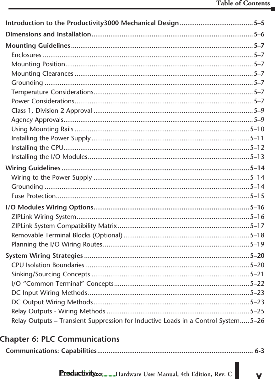 Page 5 of 8 - TOC Table Of Contents