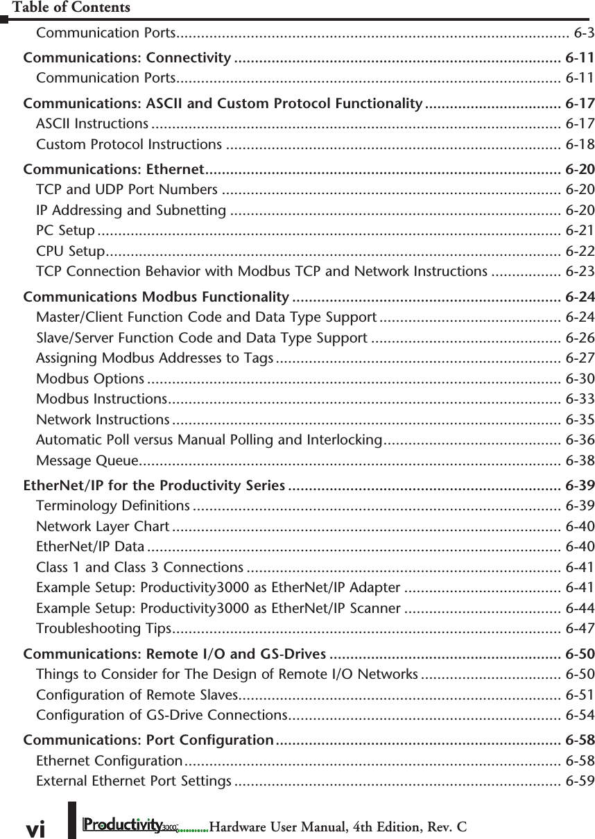 Page 6 of 8 - TOC Table Of Contents