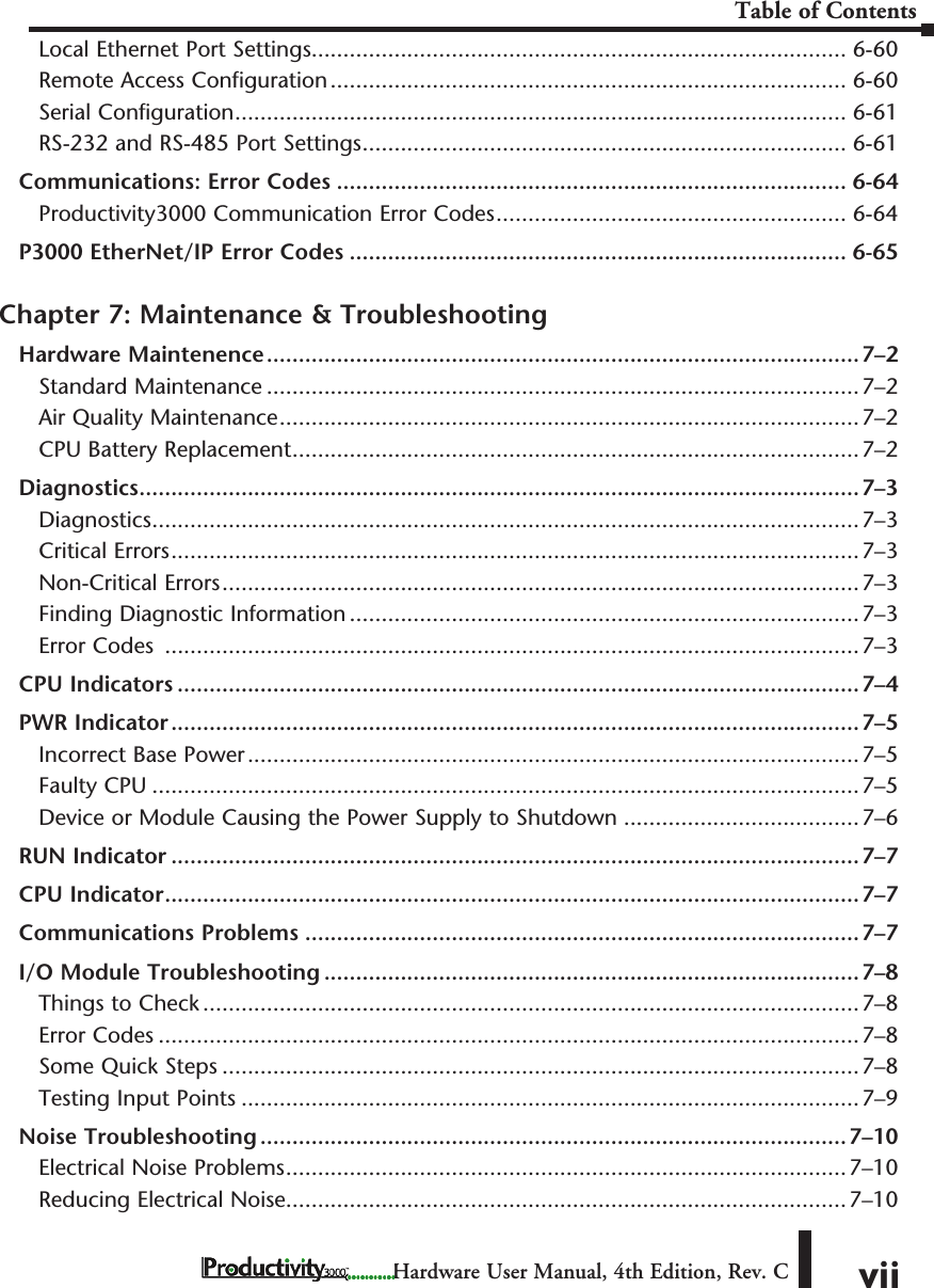 Page 7 of 8 - TOC Table Of Contents