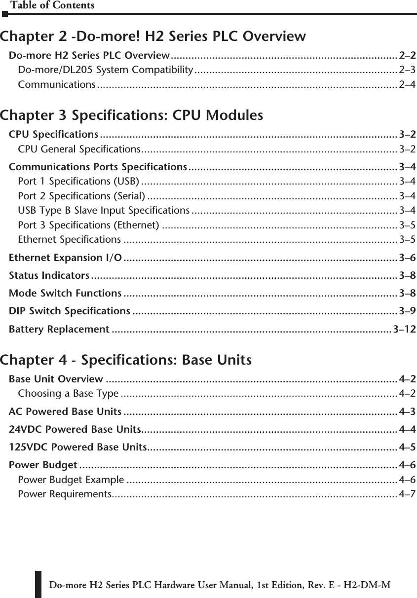 Page 2 of 8 - Table Of Contents