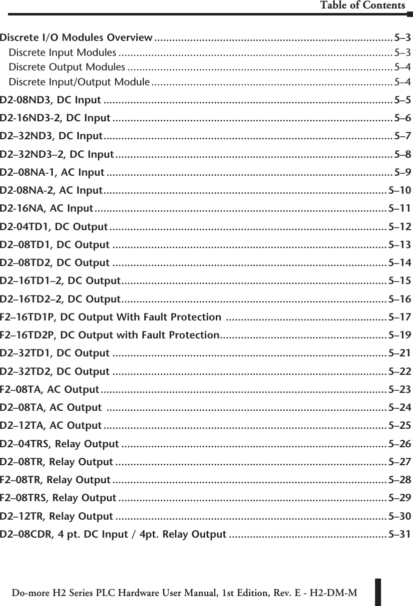 Page 3 of 8 - Table Of Contents
