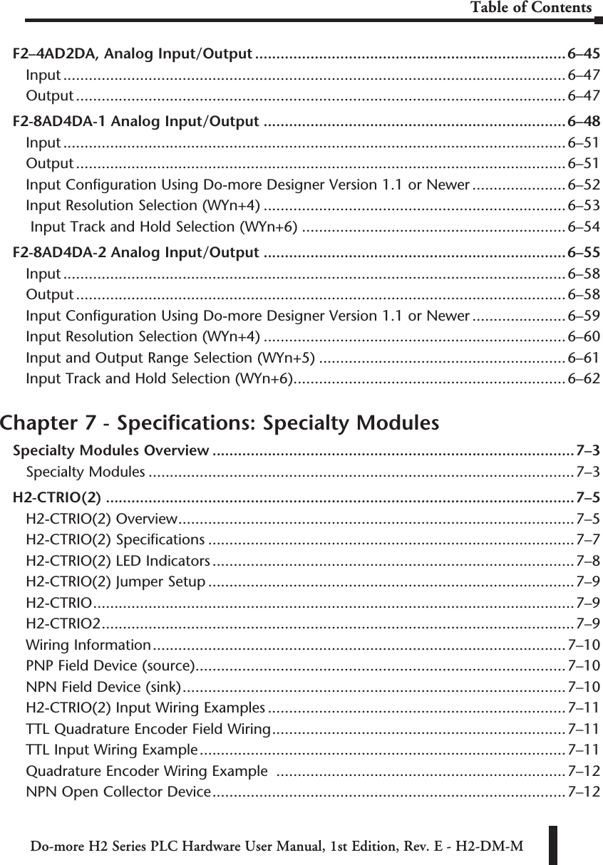 Page 5 of 8 - Table Of Contents