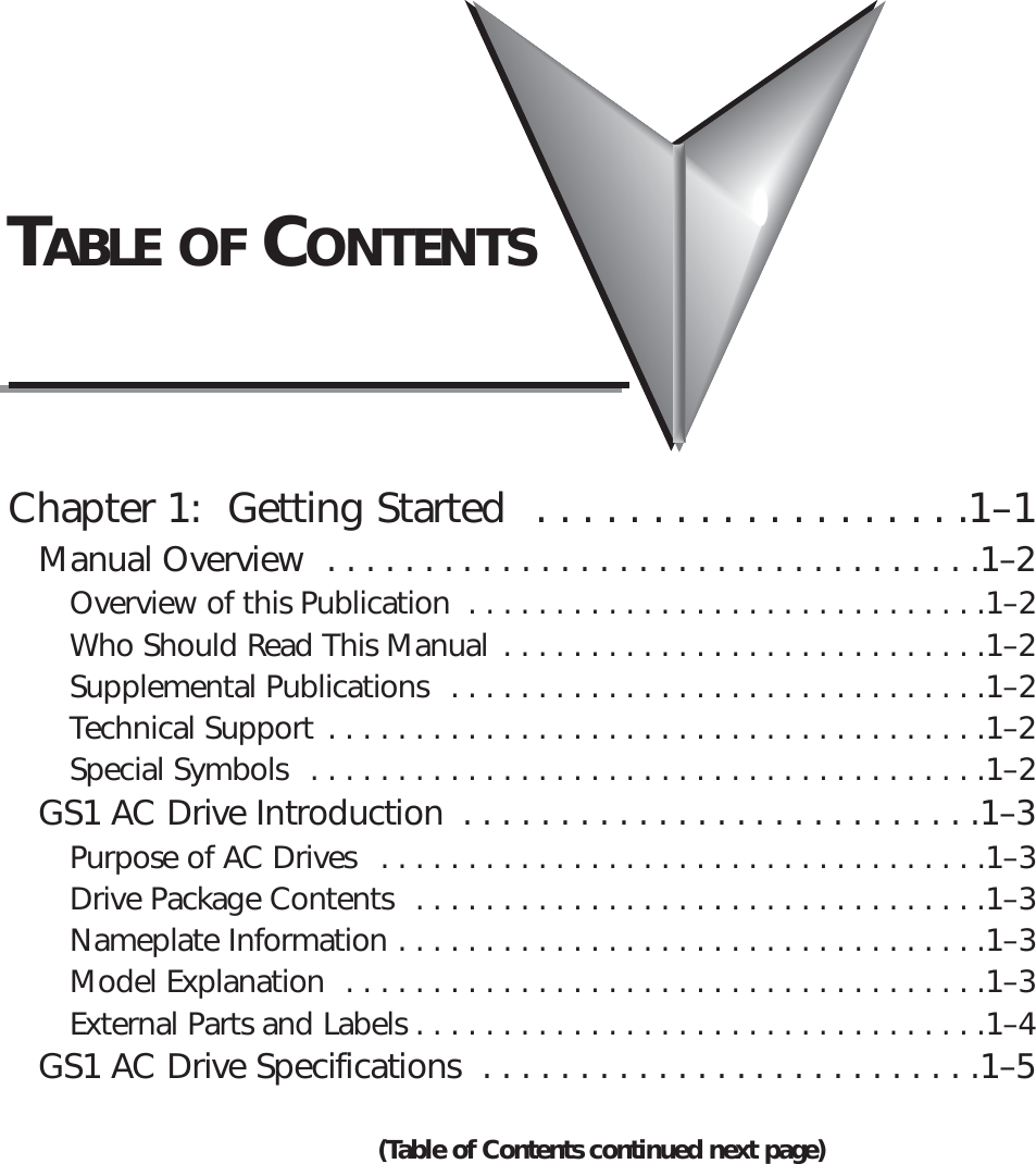 Page 1 of 6 - Table Of Contents