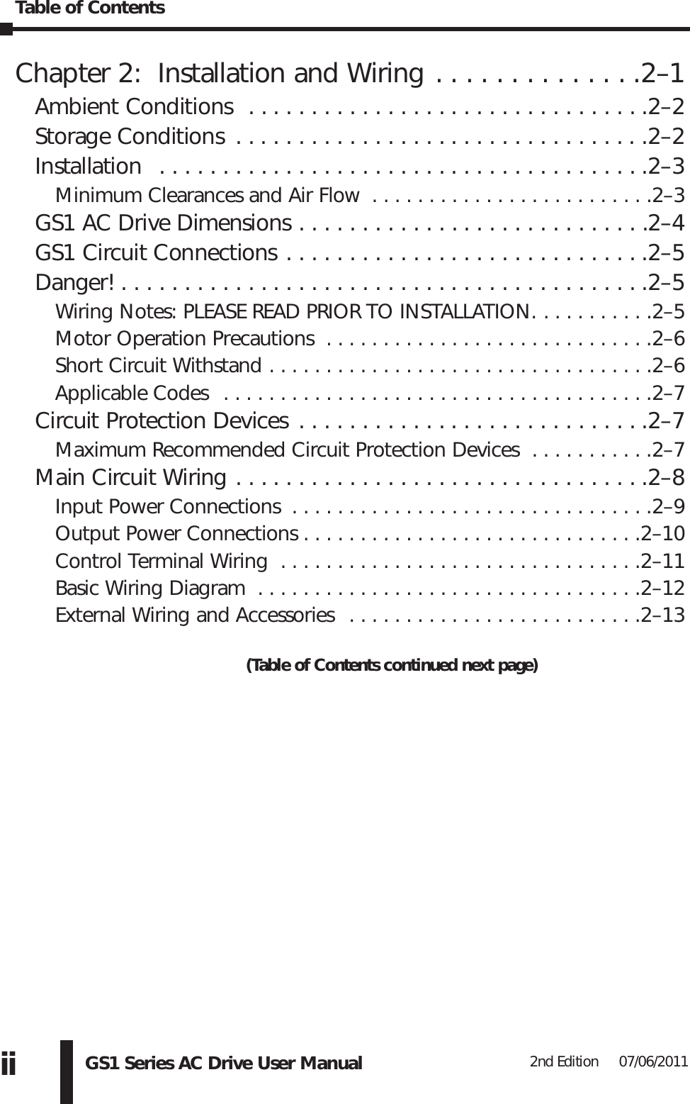 Page 2 of 6 - Table Of Contents